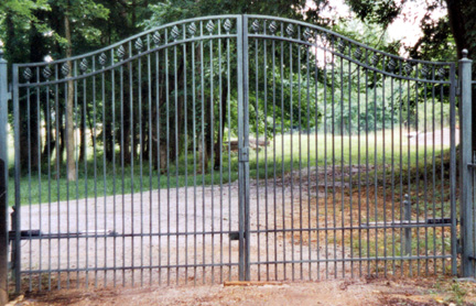 wrought iron gates with automatic openers