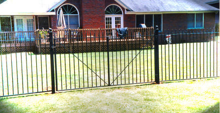 economical design wrought iron fence and gates