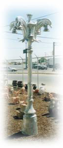 dolphin street lamp posts