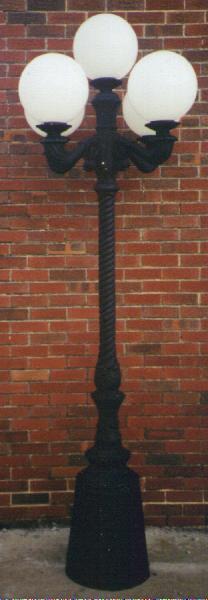 spiral shaft victorian street lamp