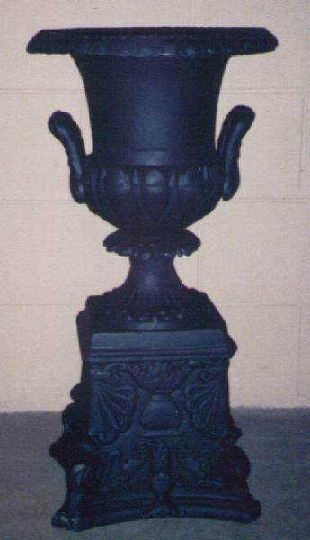 cast aluminum handle urn
