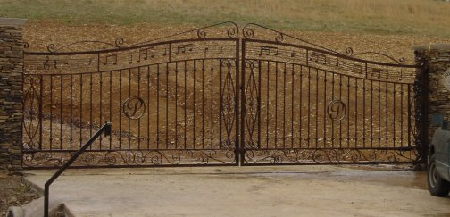 hand forged wrought iron gates