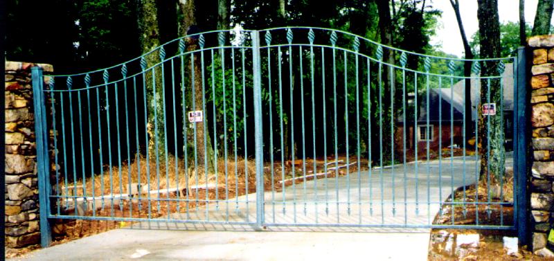 wrought iron entry gates