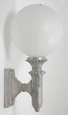 art deco lamp made from cast aluminum