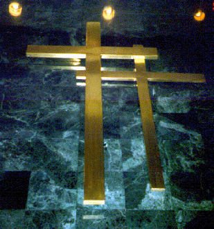crosses made from brass