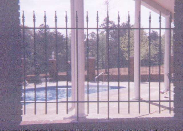 wrought iron fence