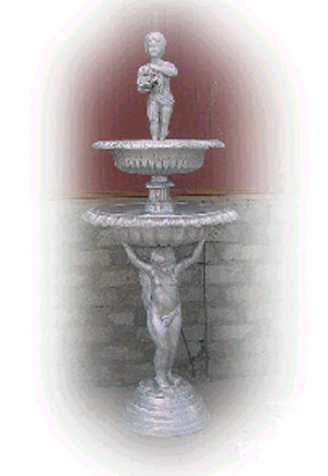 cast aluminum angel fountain