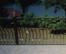 aluminum railing with belly pickets