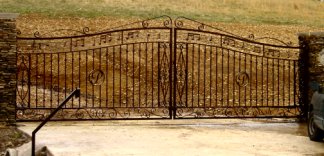 custom wrought iron gate
