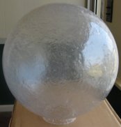 twelve inch polycarbonate cracked ice globe