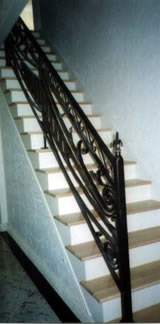 wrought iron stairway railing